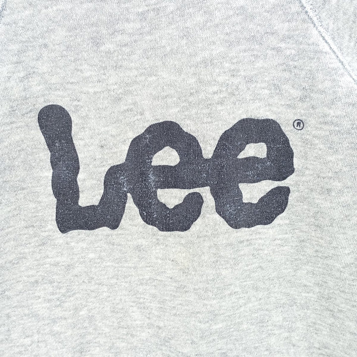 Vintage 90'S Lee logo sweatshirt, made in the USA, size M, men's cotton gray type Vintage Second Hand