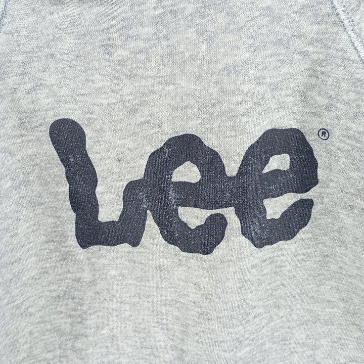 Vintage 90'S Lee logo sweatshirt, made in the USA, size M, men's cotton gray type Vintage Second Hand