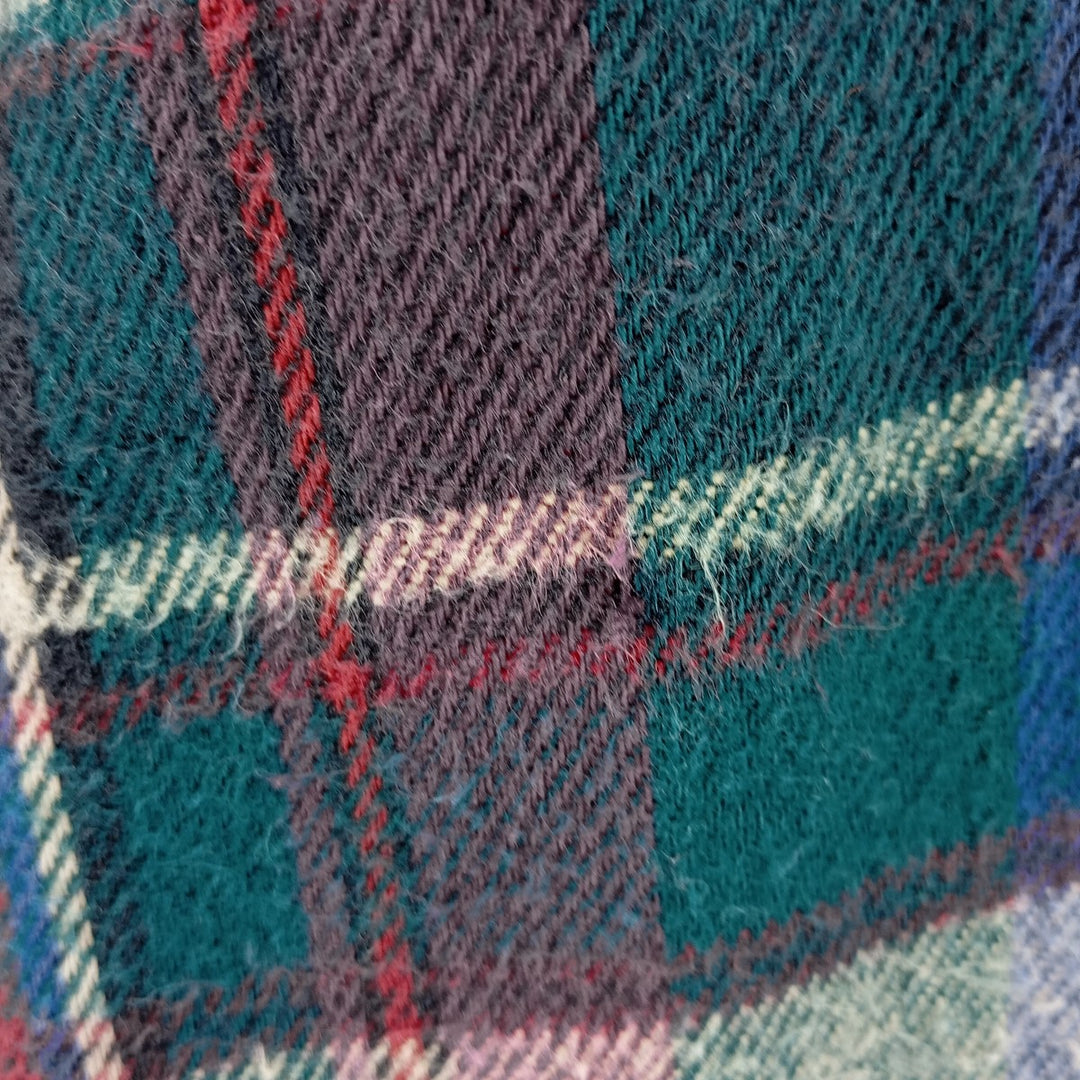 Vintage 1980'S Workn' Sport Western flannel check shirt, made in the USA, men's size XL unclear wine-red Vintage Second Hand