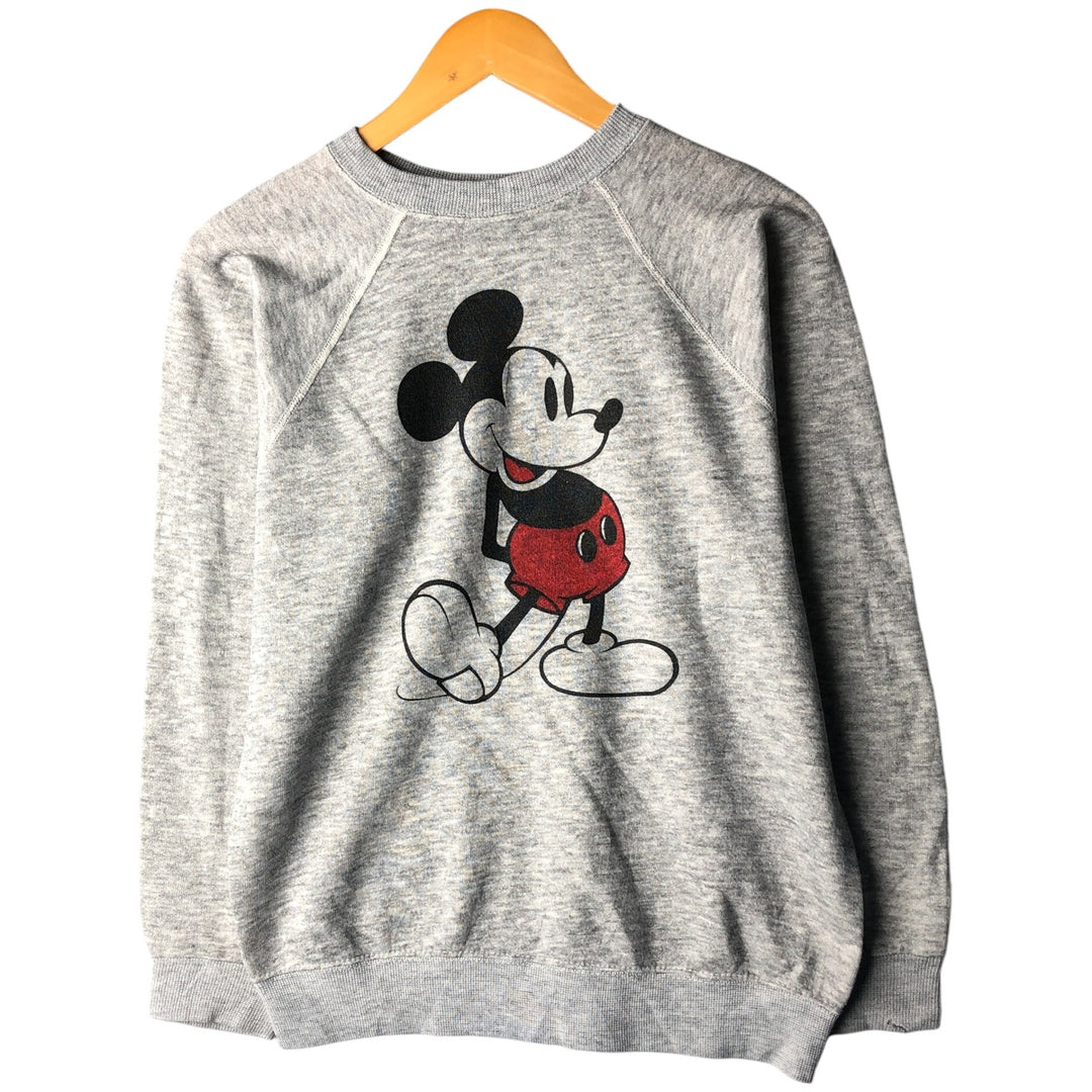 Vintage 1980'S Disney Mickey Mouse character sweatshirt, size M, men's acrylic gray type Vintage Second Hand
