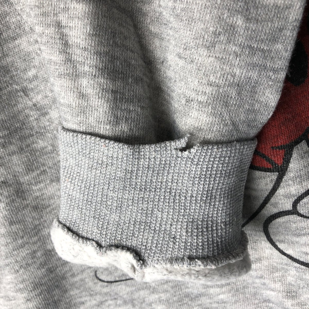 Vintage 1980'S Disney Mickey Mouse character sweatshirt, size M, men's acrylic gray type Vintage Second Hand
