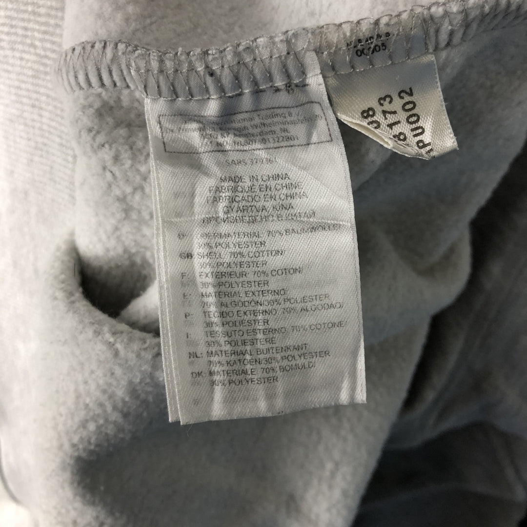 00'S Adidas logo sweatshirt, men's size L cotton gray type Vintage Second Hand