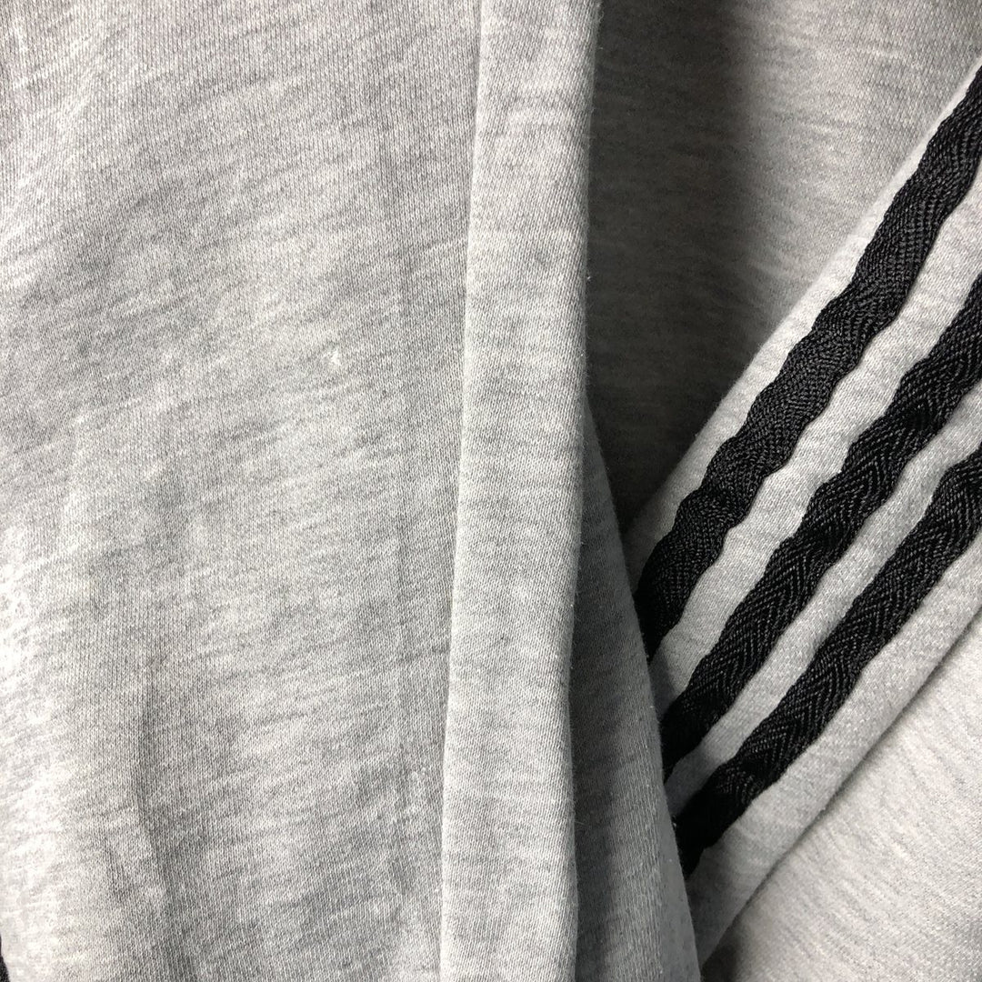 00'S Adidas logo sweatshirt, men's size L cotton gray type Vintage Second Hand