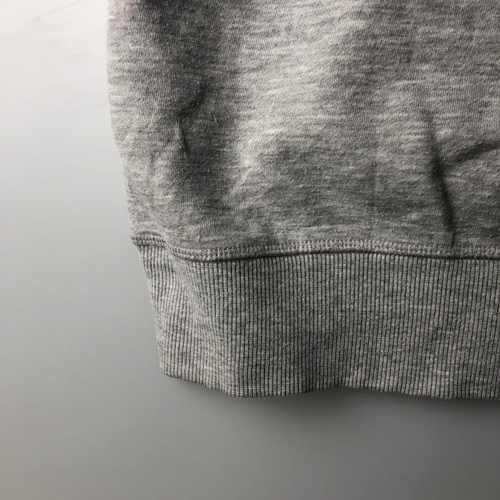 00'S Adidas logo sweatshirt, men's size L cotton gray type Vintage Second Hand