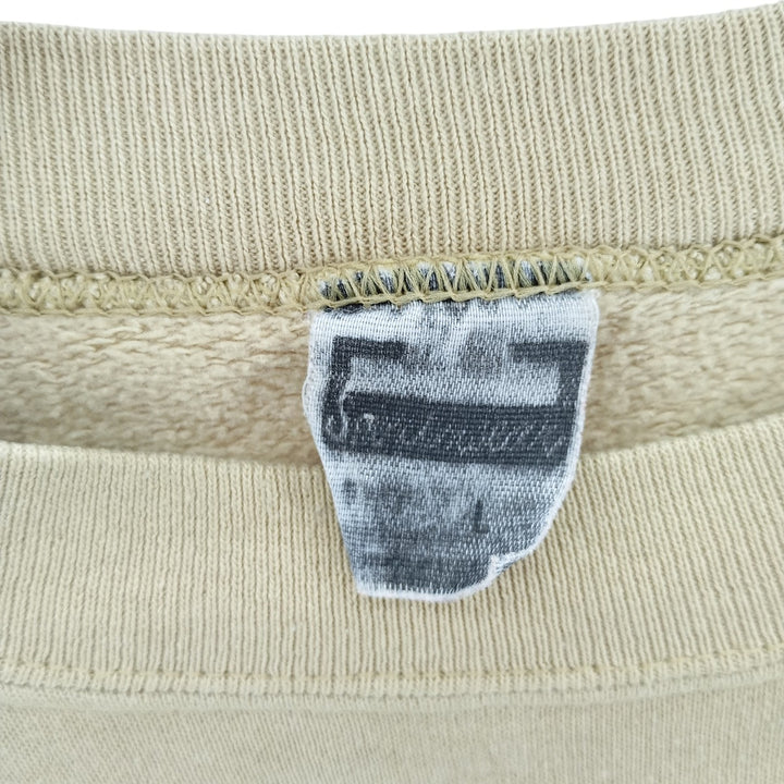 Vintage fish print animal sweatshirt, size L, men's unclear Khaki type Vintage Second Hand