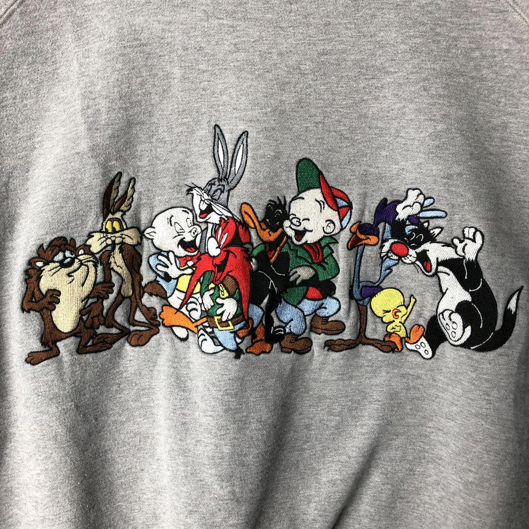 90'S ACME Clothing Looney Tunes Character Sweatshirt, Men's, Size XL, Vintage unclear gray type Vintage Second Hand