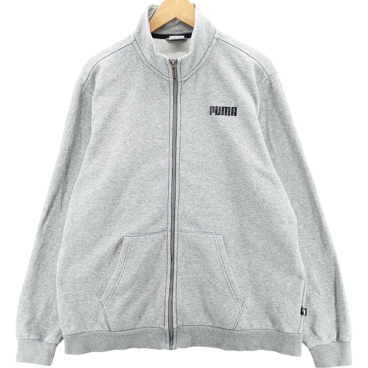 PUMA full-zip sweatshirt, men's size XL cotton gray type Vintage Second Hand