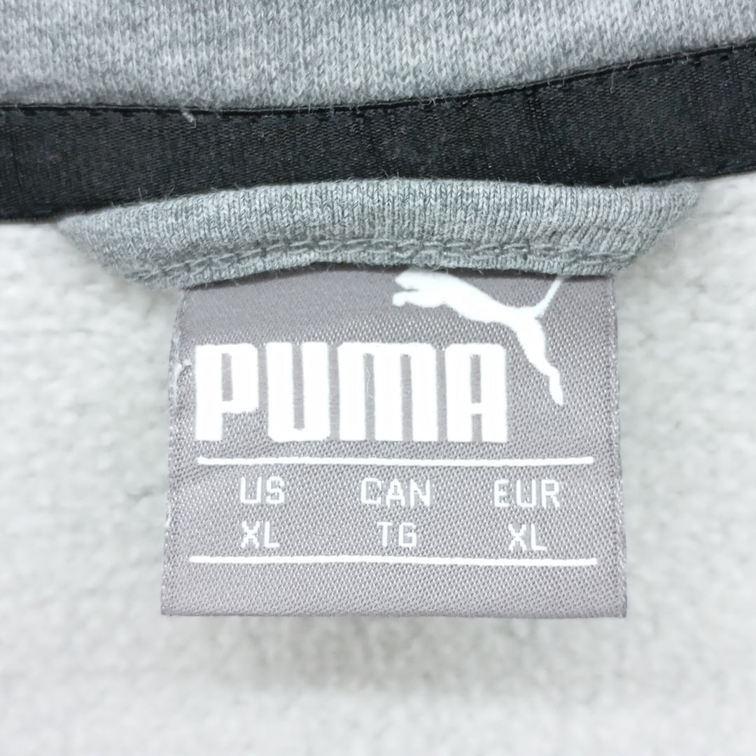 PUMA full-zip sweatshirt, men's size XL cotton gray type Vintage Second Hand