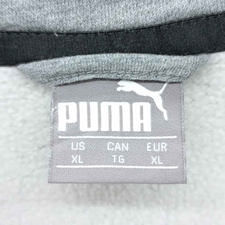 PUMA full-zip sweatshirt, men's size XL cotton gray type Vintage Second Hand