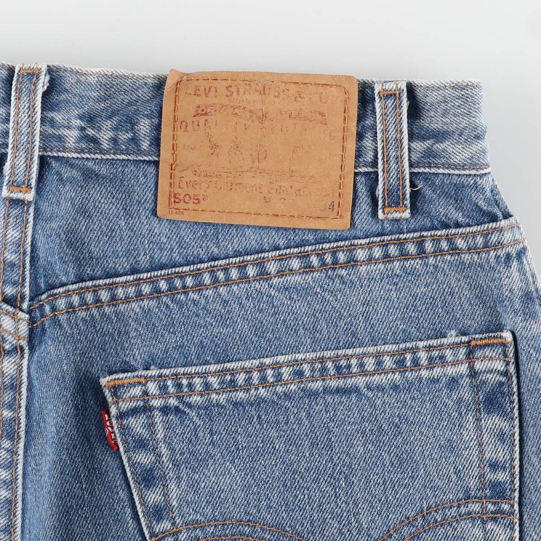 2000'S Levi's 505 Regular Fit Tapered Denim Pants, Made in USA, Men's Size W32 cotton blue type Vintage Second Hand