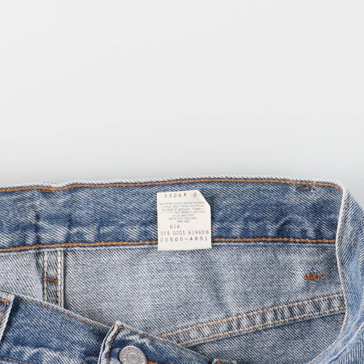 2000'S Levi's 505 Regular Fit Tapered Denim Pants, Made in USA, Men's Size W32 cotton blue type Vintage Second Hand