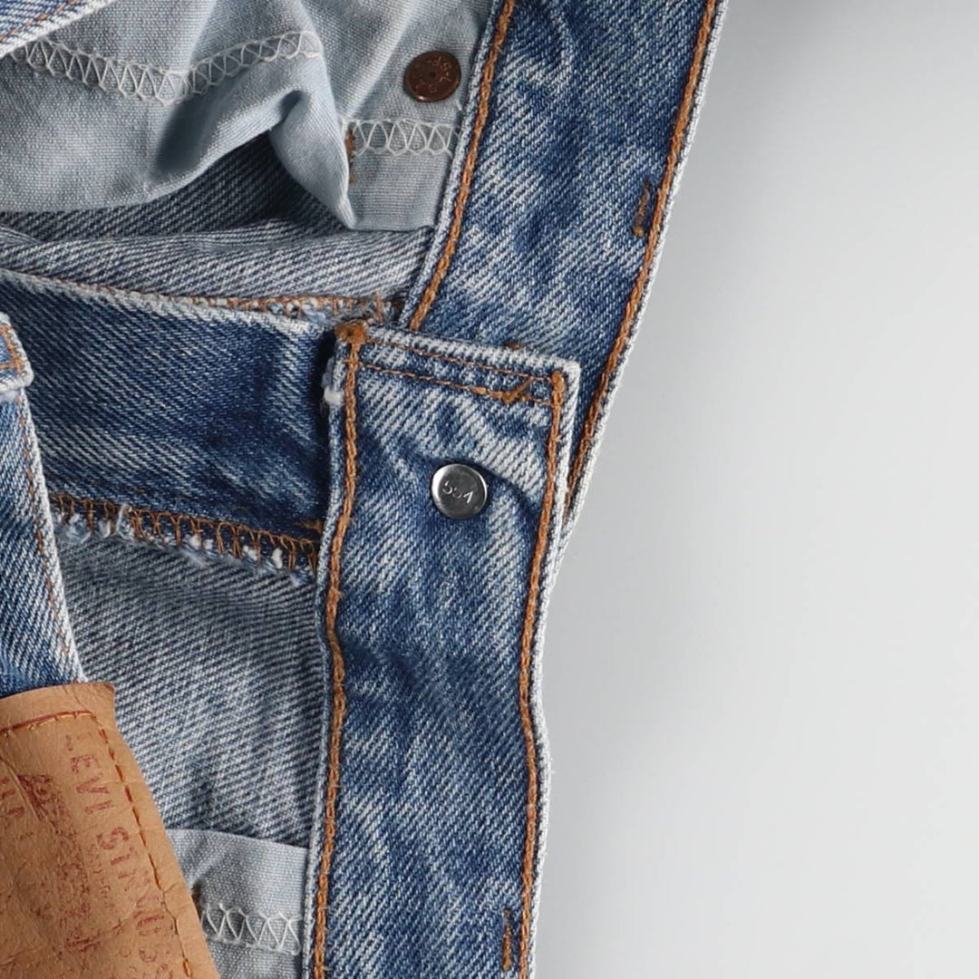 2000'S Levi's 505 Regular Fit Tapered Denim Pants, Made in USA, Men's Size W32 cotton blue type Vintage Second Hand