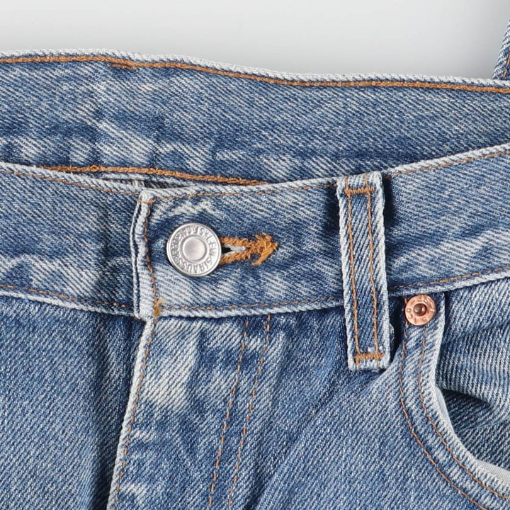 2000'S Levi's 505 Regular Fit Tapered Denim Pants, Made in USA, Men's Size W32 cotton blue type Vintage Second Hand