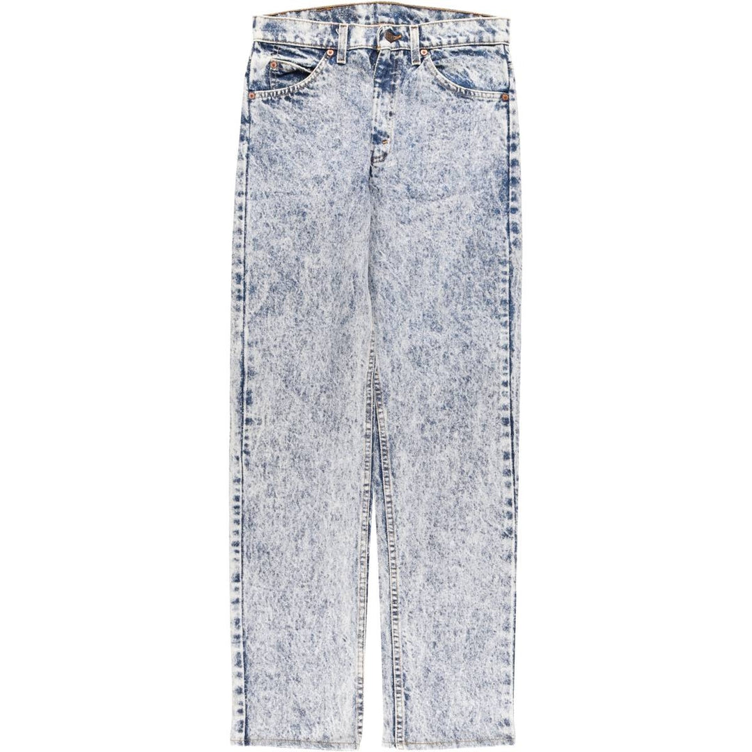 90s-00'S Levi's 40505-0209 Orange Tab Chemical Wash Tapered Denim Pants, Made in USA, Men's Size W30 cotton blue type Vintage Second Hand