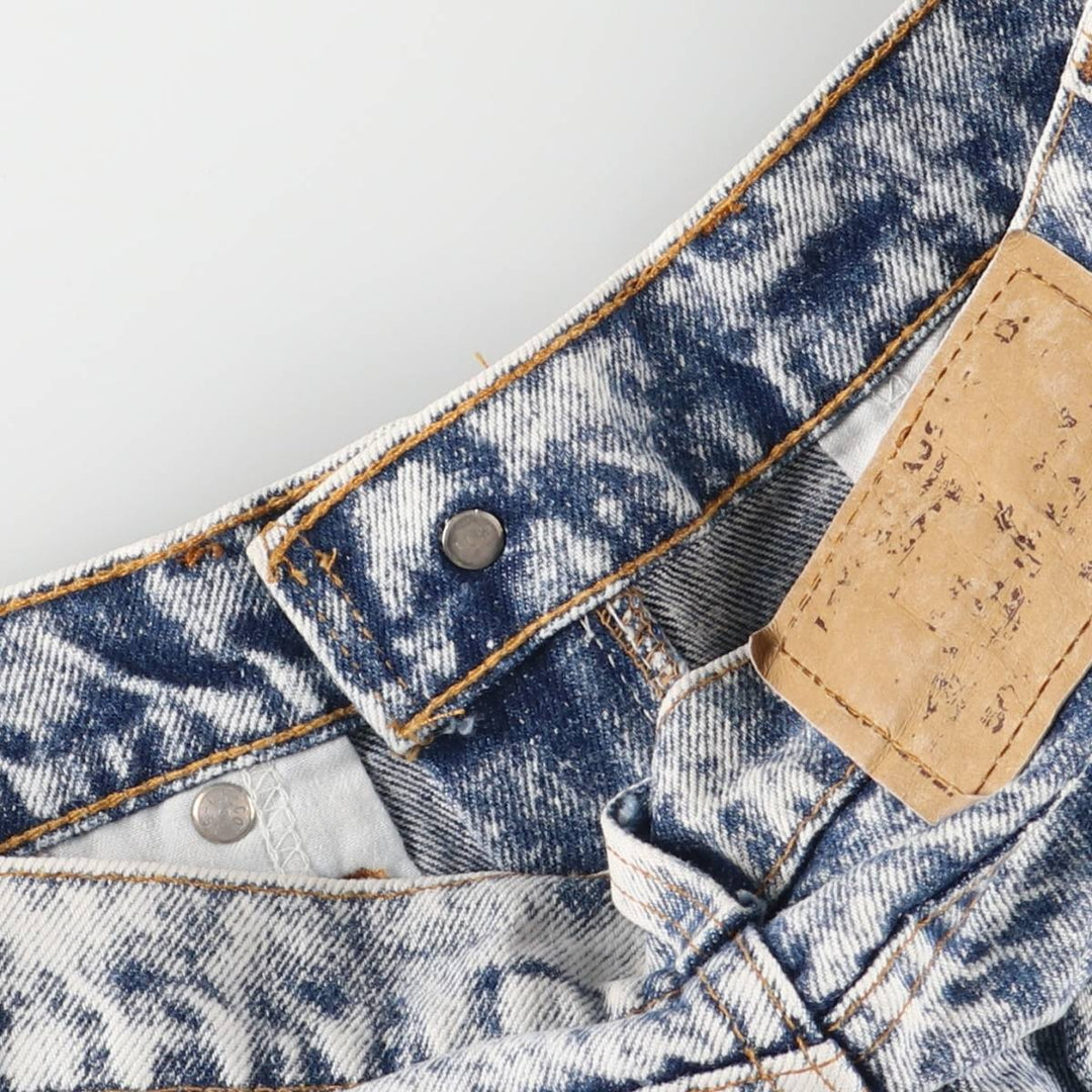 90s-00'S Levi's 40505-0209 Orange Tab Chemical Wash Tapered Denim Pants, Made in USA, Men's Size W30 cotton blue type Vintage Second Hand