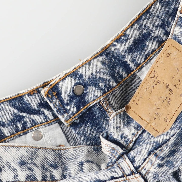 90s-00'S Levi's 40505-0209 Orange Tab Chemical Wash Tapered Denim Pants, Made in USA, Men's Size W30 cotton blue type Vintage Second Hand