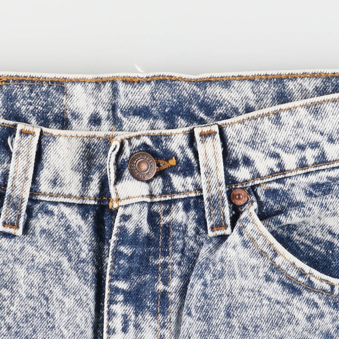 90s-00'S Levi's 40505-0209 Orange Tab Chemical Wash Tapered Denim Pants, Made in USA, Men's Size W30 cotton blue type Vintage Second Hand