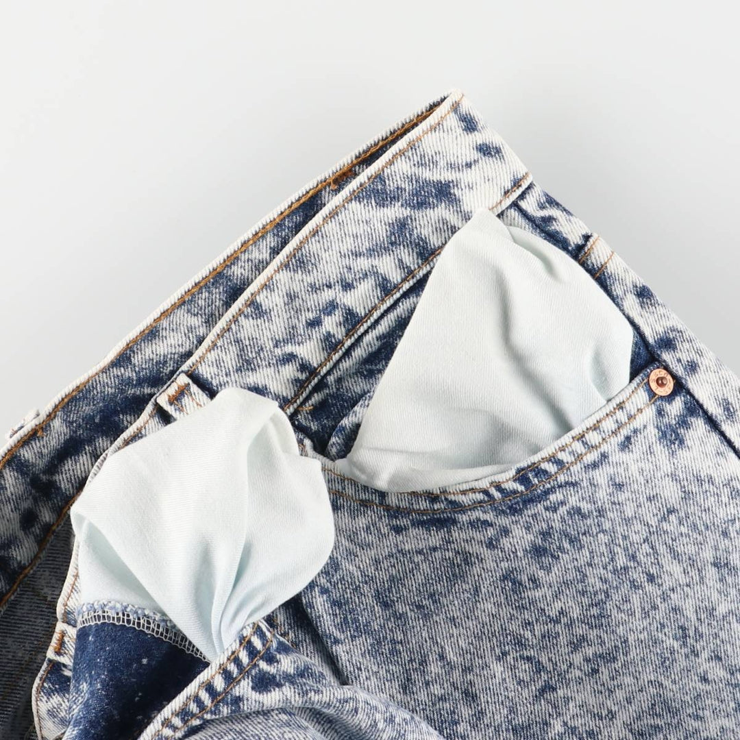 90s-00'S Levi's 40505-0209 Orange Tab Chemical Wash Tapered Denim Pants, Made in USA, Men's Size W30 cotton blue type Vintage Second Hand