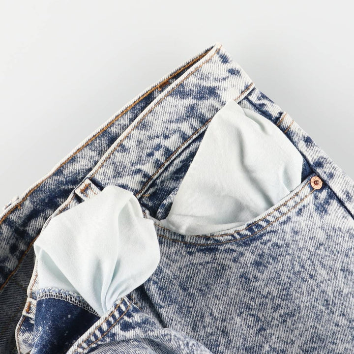 90s-00'S Levi's 40505-0209 Orange Tab Chemical Wash Tapered Denim Pants, Made in USA, Men's Size W30 cotton blue type Vintage Second Hand