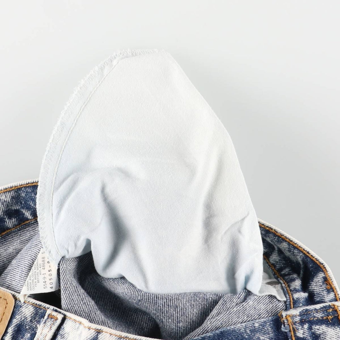 90s-00'S Levi's 40505-0209 Orange Tab Chemical Wash Tapered Denim Pants, Made in USA, Men's Size W30 cotton blue type Vintage Second Hand