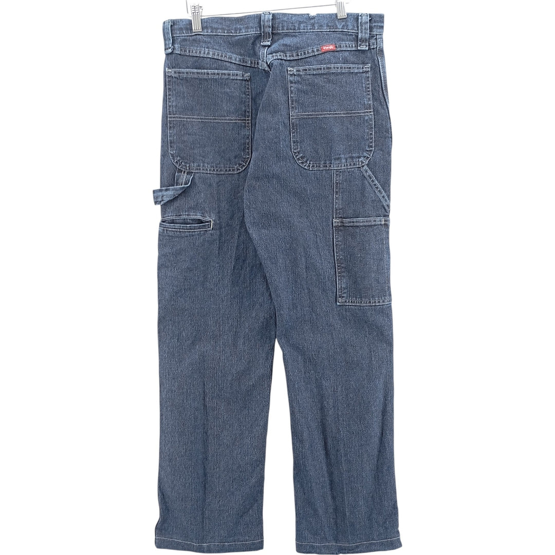 00'S Wrangler Denim Painter Pants Men's W33 equivalent cotton blue type Vintage Second Hand