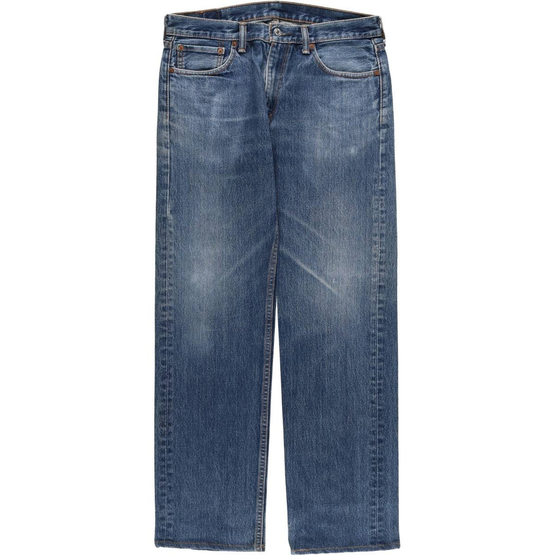 Levi's 505 tapered denim pants for men, size W34 cotton blue type Vintage Second Hand