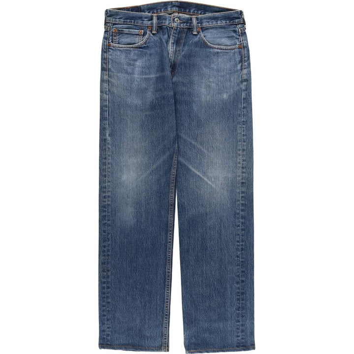 Levi's 505 tapered denim pants for men, size W34 cotton blue type Vintage Second Hand