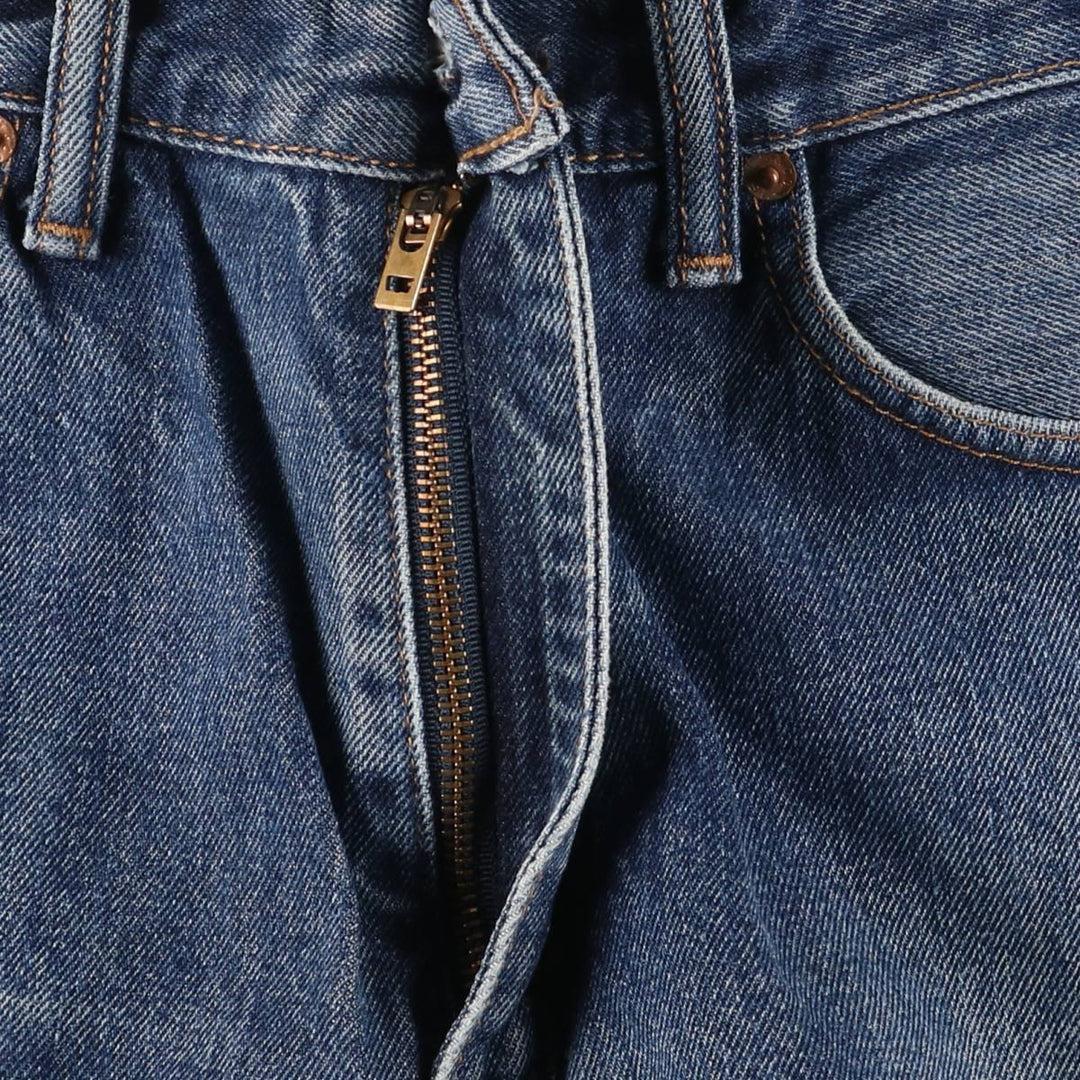 Levi's 505 tapered denim pants for men, size W34 cotton blue type Vintage Second Hand