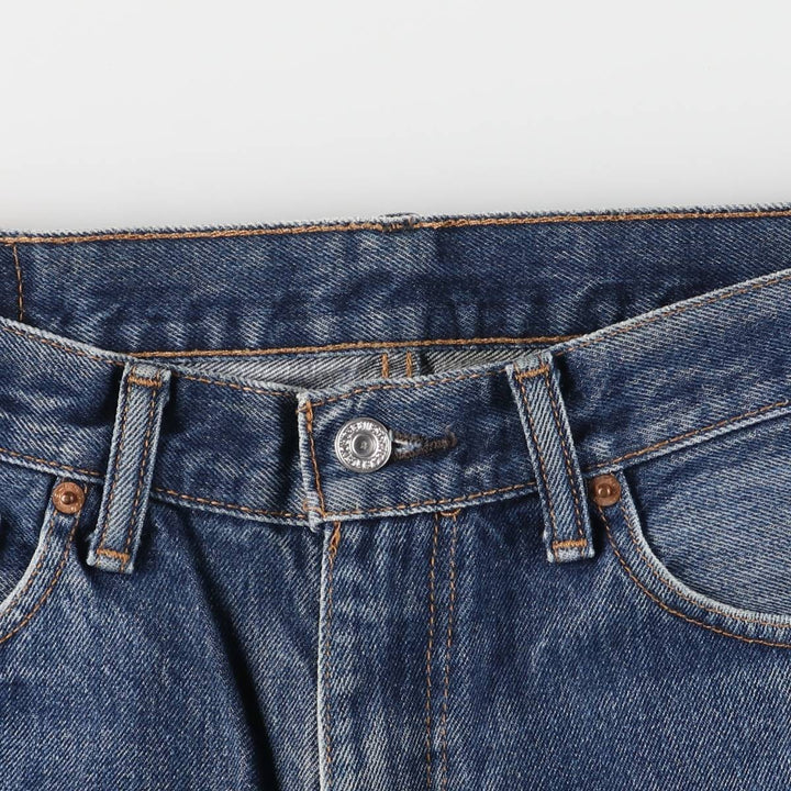 Levi's 505 tapered denim pants for men, size W34 cotton blue type Vintage Second Hand