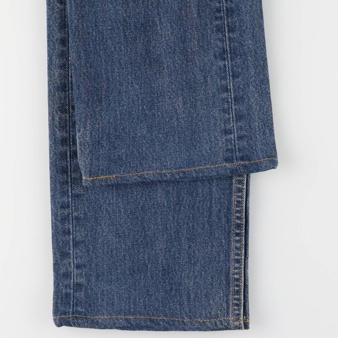 Levi's 505 tapered denim pants for men, size W34 cotton blue type Vintage Second Hand