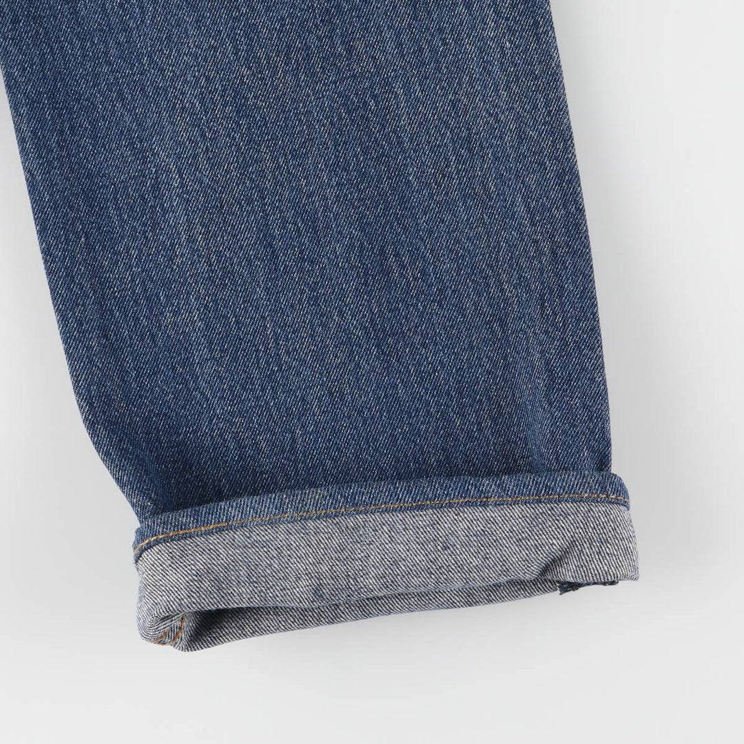 Levi's 505 tapered denim pants for men, size W34 cotton blue type Vintage Second Hand