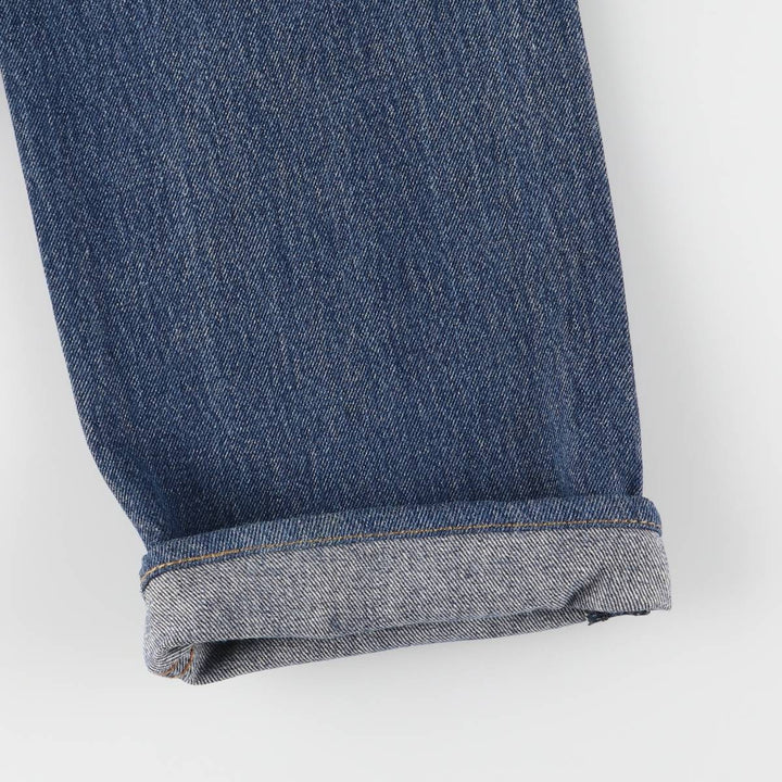 Levi's 505 tapered denim pants for men, size W34 cotton blue type Vintage Second Hand