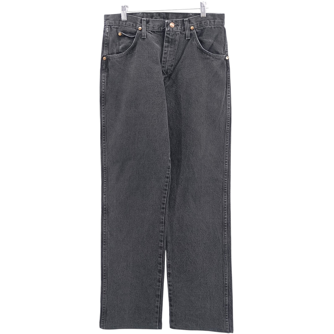 80s-90'S Wrangler Black Denim Straight Denim Pants Men's W32 Vintage cotton black type Vintage Second Hand