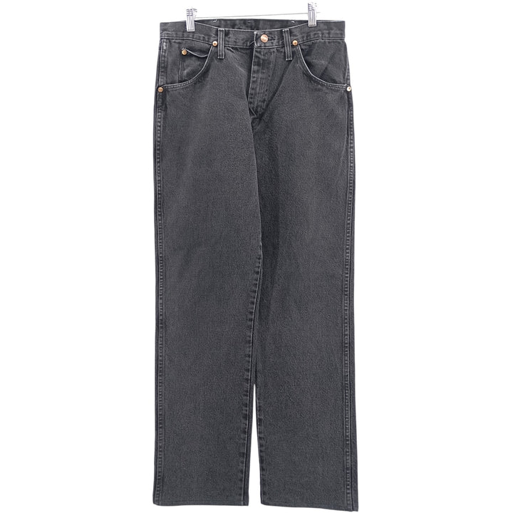 80s-90'S Wrangler Black Denim Straight Denim Pants Men's W32 Vintage cotton black type Vintage Second Hand