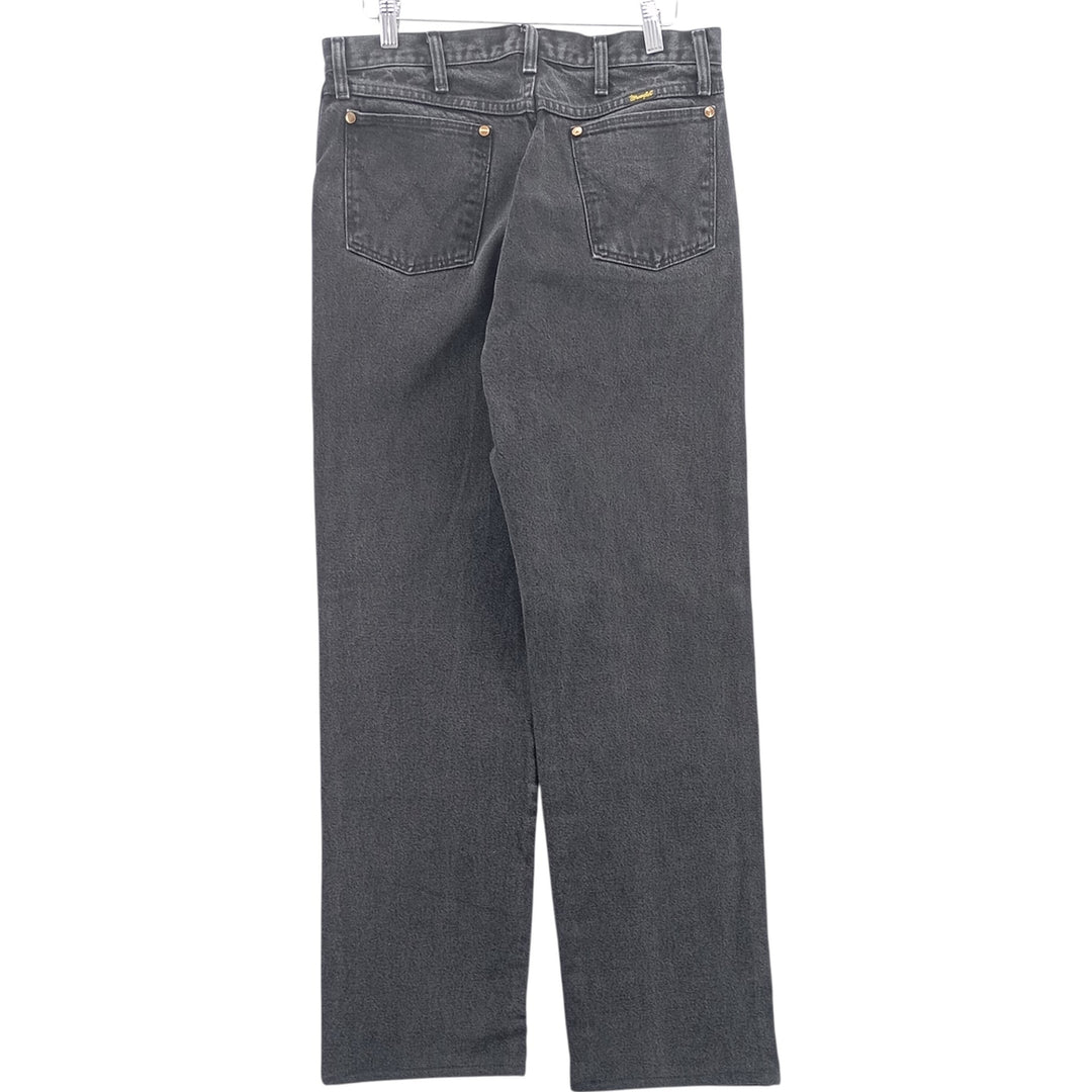 80s-90'S Wrangler Black Denim Straight Denim Pants Men's W32 Vintage cotton black type Vintage Second Hand