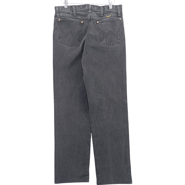 80s-90'S Wrangler Black Denim Straight Denim Pants Men's W32 Vintage cotton black type Vintage Second Hand