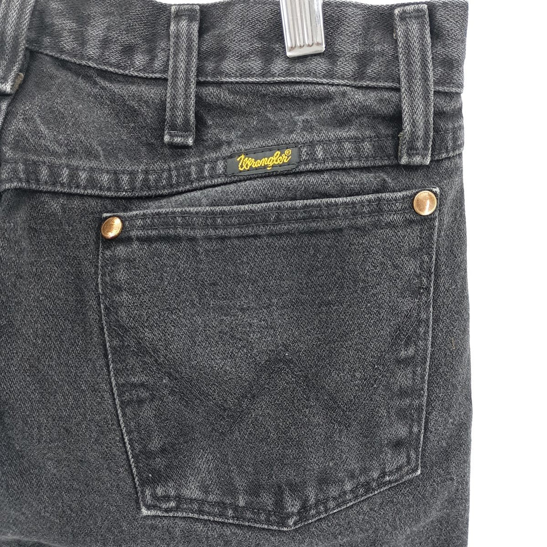 80s-90'S Wrangler Black Denim Straight Denim Pants Men's W32 Vintage cotton black type Vintage Second Hand