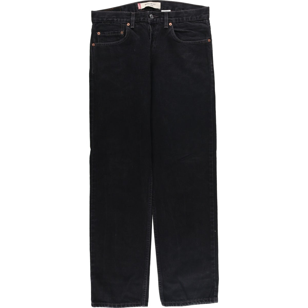 2000'S Levi's 505 Regular Fit Black Denim Tapered Denim Pants, Men's Size W33 cotton black type Vintage Second Hand