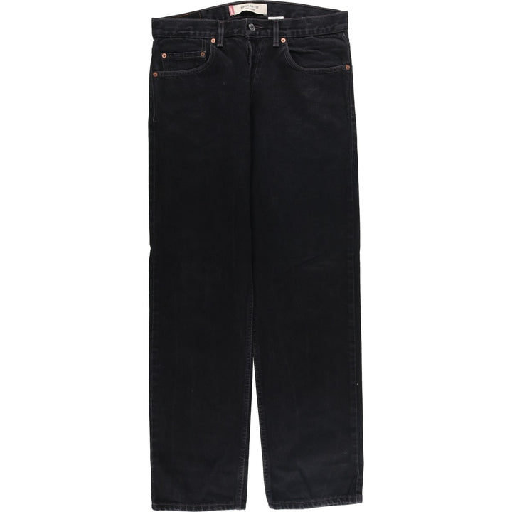 2000'S Levi's 505 Regular Fit Black Denim Tapered Denim Pants, Men's Size W33 cotton black type Vintage Second Hand