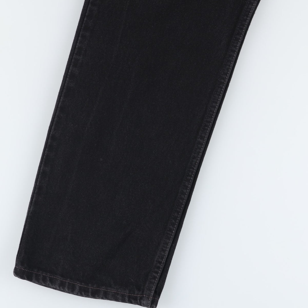 2000'S Levi's 505 Regular Fit Black Denim Tapered Denim Pants, Men's Size W33 cotton black type Vintage Second Hand
