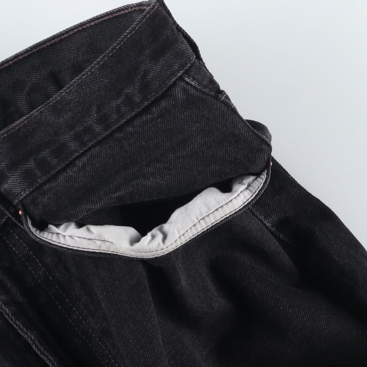 2000'S Levi's 505 Regular Fit Black Denim Tapered Denim Pants, Men's Size W33 cotton black type Vintage Second Hand