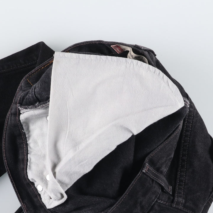 2000'S Levi's 505 Regular Fit Black Denim Tapered Denim Pants, Men's Size W33 cotton black type Vintage Second Hand