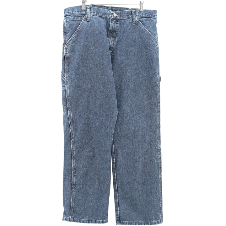 00'S Wrangler CARPENTER denim painter pants for men, equivalent to w36 cotton blue type Vintage Second Hand