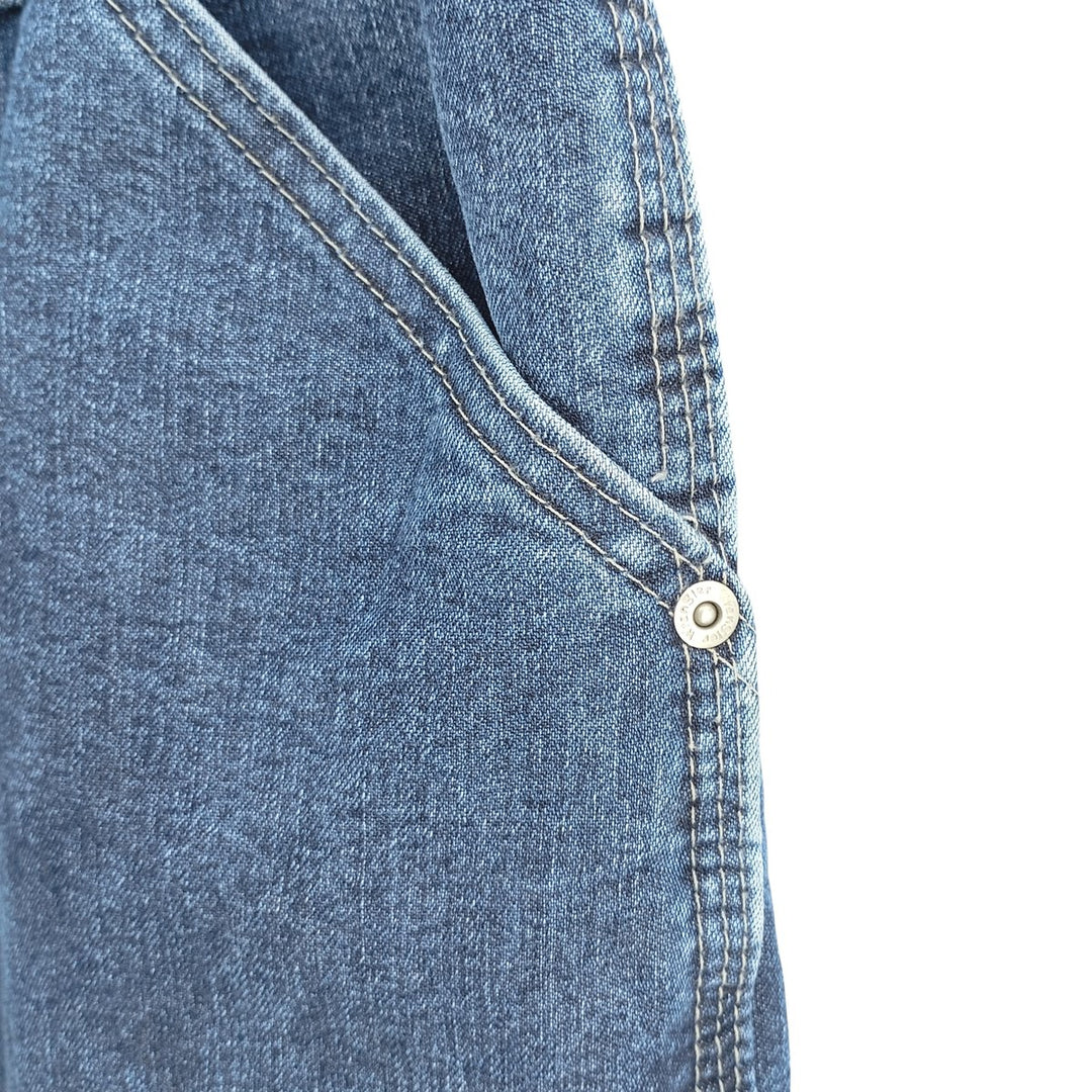 00'S Wrangler CARPENTER denim painter pants for men, equivalent to w36 cotton blue type Vintage Second Hand