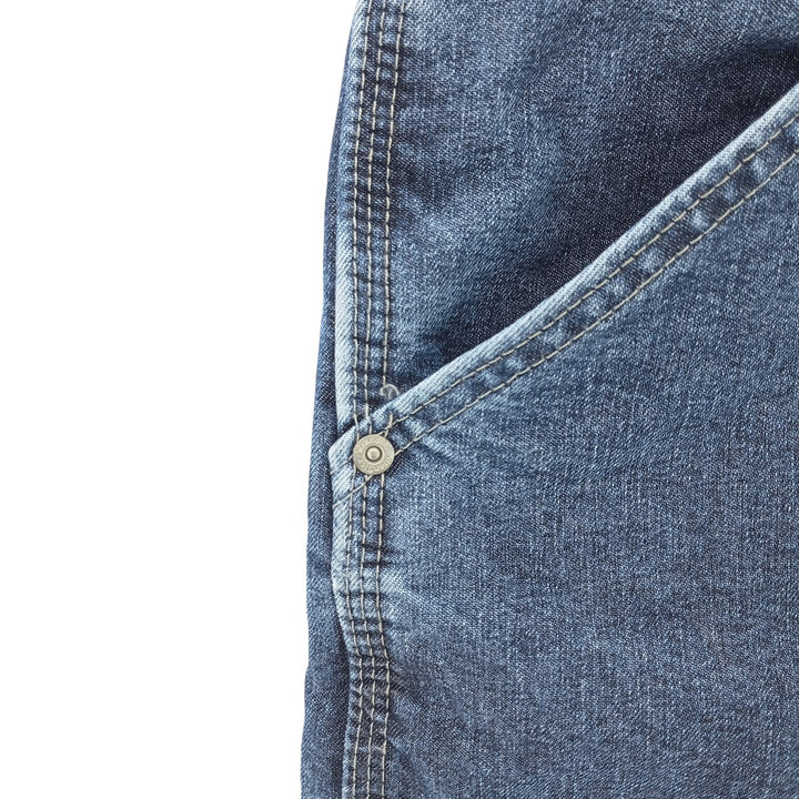 00'S Wrangler CARPENTER denim painter pants for men, equivalent to w36 cotton blue type Vintage Second Hand