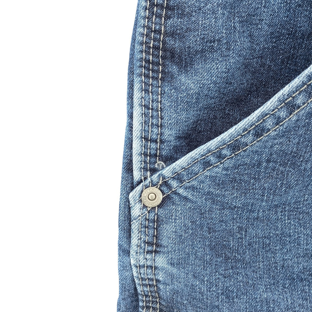 00'S Wrangler CARPENTER denim painter pants for men, equivalent to w36 cotton blue type Vintage Second Hand