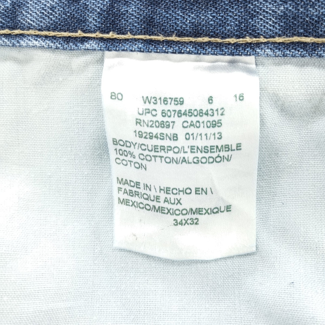 Dickies denim painter pants for men, equivalent to W34 cotton blue type Vintage Second Hand