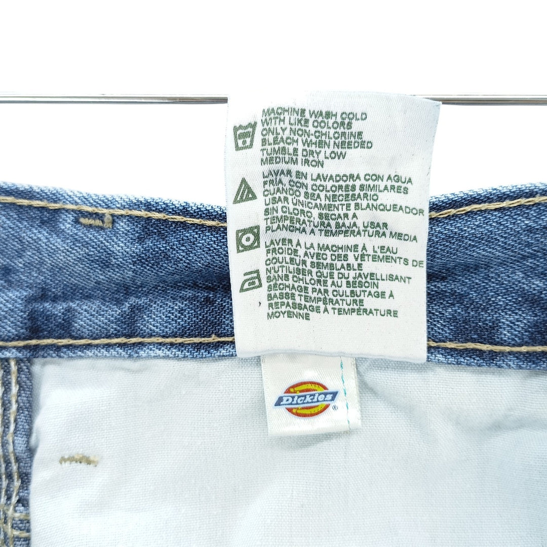 Dickies denim painter pants for men, equivalent to W34 cotton blue type Vintage Second Hand