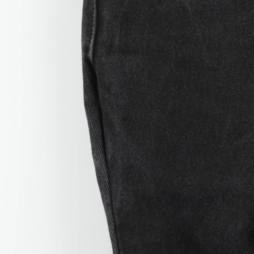 Levi's 505 REGULAR FIT Black Denim Tapered Denim Pants Men's W32 equivalent cotton black type Vintage Second Hand