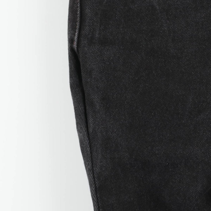 Levi's 505 REGULAR FIT Black Denim Tapered Denim Pants Men's W32 equivalent cotton black type Vintage Second Hand